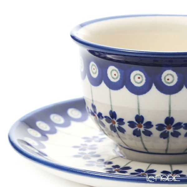 ポーリッシュポタリー（ポーランド陶器） ボレスワヴィエツ ティーカップ＆ソーサー 220ml／16cm 775／836／A-166A