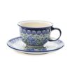 ポーリッシュポタリー（ポーランド陶器） ボレスワヴィエツ ティーカップ＆ソーサー 220ml／16cm 775／836／A-1073A