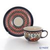 ポーリッシュポタリー（ポーランド陶器） ボレスワヴィエツ ティーカップ＆ソーサー 220ml／16cm 775／836／ART-149 アートコレクション