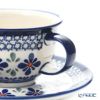 ポーリッシュポタリー（ポーランド陶器） ボレスワヴィエツ ティーカップ＆ソーサー 220ml／16cm 775／836／DU-60