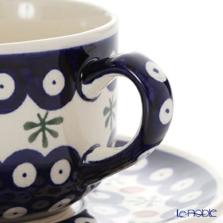 ポーリッシュポタリー（ポーランド陶器） ボレスワヴィエツ ティーカップ＆ソーサー 210ml／16cm 886／883／D-41