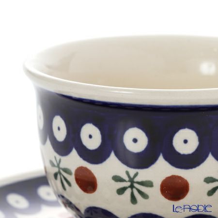 ポーリッシュポタリー（ポーランド陶器） ボレスワヴィエツ ティーカップ＆ソーサー 220ml／16cm 775／836／D-41