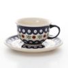 ポーリッシュポタリー（ポーランド陶器） ボレスワヴィエツ ティーカップ＆ソーサー 220ml／16cm 775／836／D-41