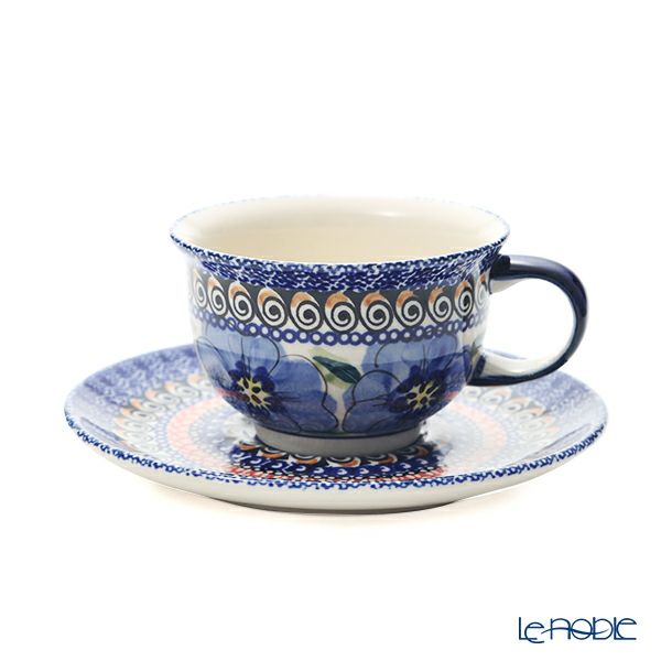 ポーリッシュポタリー（ポーランド陶器） ボレスワヴィエツ ティーカップ＆ソーサー 220ml／16cm 775／836／ART-148 アートコレクション