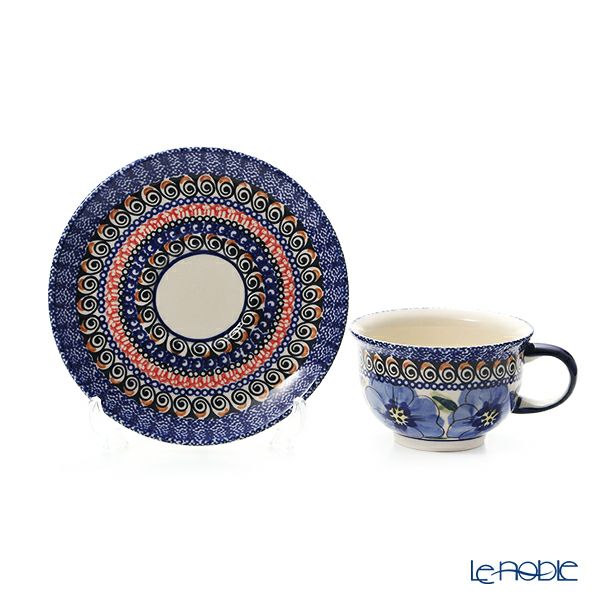 ポーリッシュポタリー（ポーランド陶器） ボレスワヴィエツ ティーカップ＆ソーサー 220ml／16cm 775／836／ART-148 アートコレクション