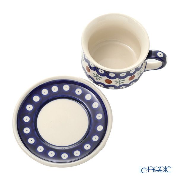 ポーリッシュポタリー（ポーランド陶器） ボレスワヴィエツ ティーカップ＆ソーサー 200ml／12.7cm 1595／1596／D-41