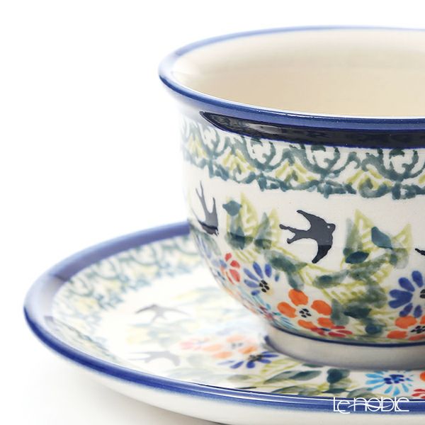 ポーリッシュポタリー（ポーランド陶器） ボレスワヴィエツ ティーカップ＆ソーサー 220ml／16cm 775／836／DU-182