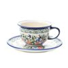 ポーリッシュポタリー（ポーランド陶器） ボレスワヴィエツ ティーカップ＆ソーサー 220ml／16cm 775／836／DU-182