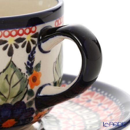 ポーリッシュポタリー（ポーランド陶器） ボレスワヴィエツ ティーカップ＆ソーサー 210ml／16cm 886／883／ART-149 アートコレクション
