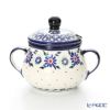 ポーリッシュポタリー（ポーランド陶器） ボレスワヴィエツ シュガーボウル 250ml／9.8cm 1354／A-1163A