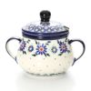 ポーリッシュポタリー（ポーランド陶器） ボレスワヴィエツ シュガーボウル 250ml／9.8cm 1354／A-1163A