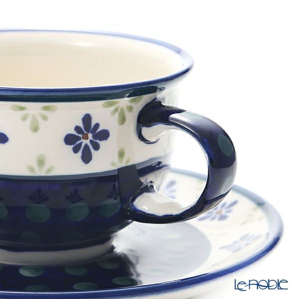 ポーリッシュポタリー（ポーランド陶器） ボレスワヴィエツ ティーカップ＆ソーサー 220ml／16cm 775／836／297A