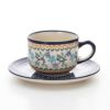 ポーリッシュポタリー（ポーランド陶器） ボレスワヴィエツ ティーカップ＆ソーサー 210ml／16cm 886／883／A-1154A