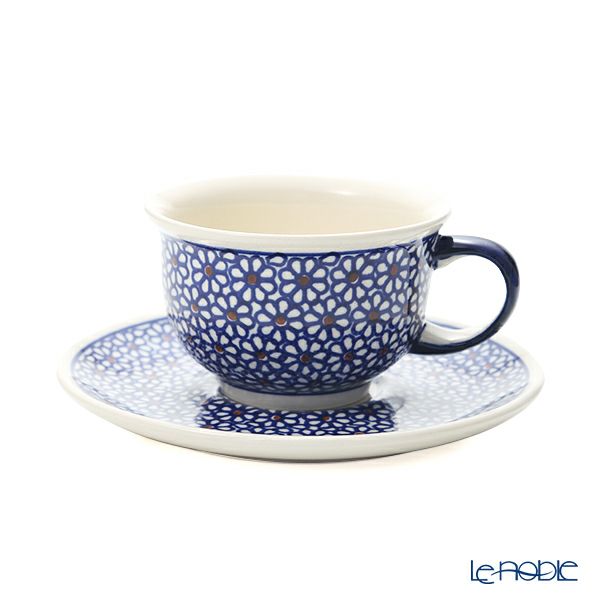 ポーリッシュポタリー（ポーランド陶器） ボレスワヴィエツ ティーカップ＆ソーサー 220ml／16cm 775／836／120