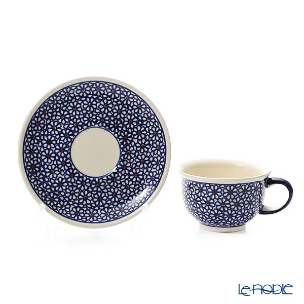 ポーリッシュポタリー（ポーランド陶器） ボレスワヴィエツ ティーカップ＆ソーサー 220ml／16cm 775／836／120