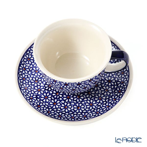 ポーリッシュポタリー（ポーランド陶器） ボレスワヴィエツ ティーカップ＆ソーサー 220ml／16cm 775／836／120
