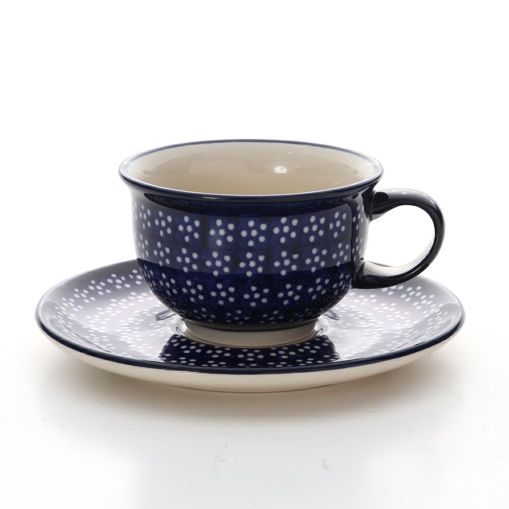 ポーリッシュポタリー（ポーランド陶器） ボレスワヴィエツ ティーカップ＆ソーサー 220ml／16cm 775／836／226A