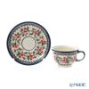 ポーリッシュポタリー（ポーランド陶器） ボレスワヴィエツ ティーカップ＆ソーサー 220ml／16cm 775／836／DU-158
