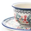 ポーリッシュポタリー（ポーランド陶器） ボレスワヴィエツ ティーカップ＆ソーサー 220ml／16cm 775／836／DU-158