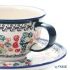 ポーリッシュポタリー（ポーランド陶器） ボレスワヴィエツ ティーカップ＆ソーサー 220ml／16cm 775／836／DU-158