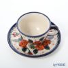 ポーリッシュポタリー（ポーランド陶器） ボレスワヴィエツ ティーカップ＆ソーサー 220ml／16cm 775／836／ART-198 アートコレクション