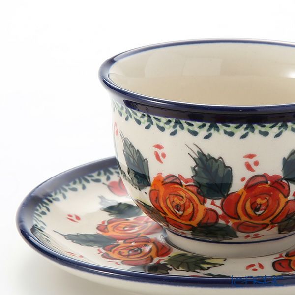 ポーリッシュポタリー（ポーランド陶器） ボレスワヴィエツ ティーカップ＆ソーサー 220ml／16cm 775／836／ART-198 アートコレクション