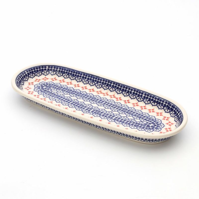 ポーリッシュポタリー（ポーランド陶器） ボレスワヴィエツ トレイ 29cm 928A／1046