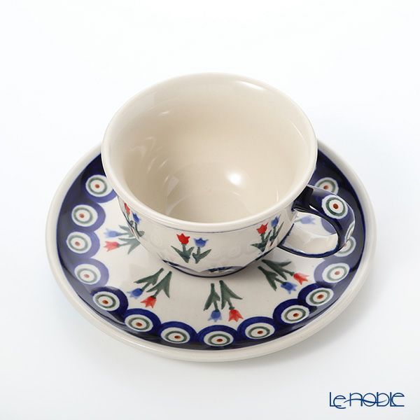ポーリッシュポタリー（ポーランド陶器） ボレスワヴィエツ ティーカップ＆ソーサー 220ml／16cm 775／836／809