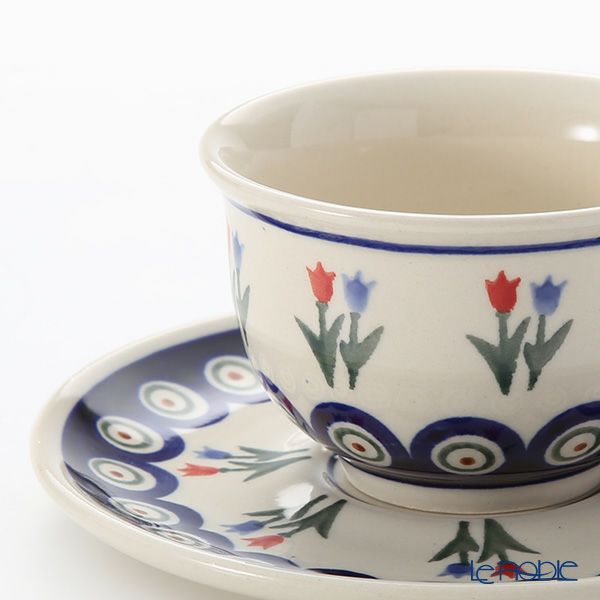 ポーリッシュポタリー（ポーランド陶器） ボレスワヴィエツ ティーカップ＆ソーサー 220ml／16cm 775／836／809