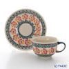 ポーリッシュポタリー（ポーランド陶器） ボレスワヴィエツ ティーカップ＆ソーサー 220ml／16cm 775／836／955
