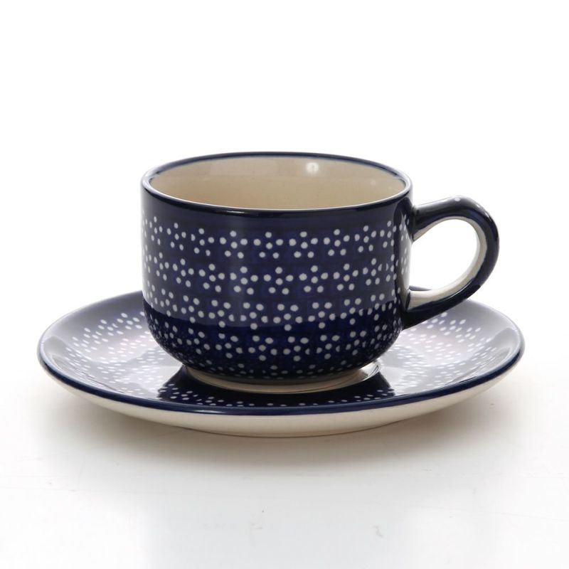 ポーリッシュポタリー（ポーランド陶器） ボレスワヴィエツ ティーカップ＆ソーサー 210ml／16cm 886／883／226A