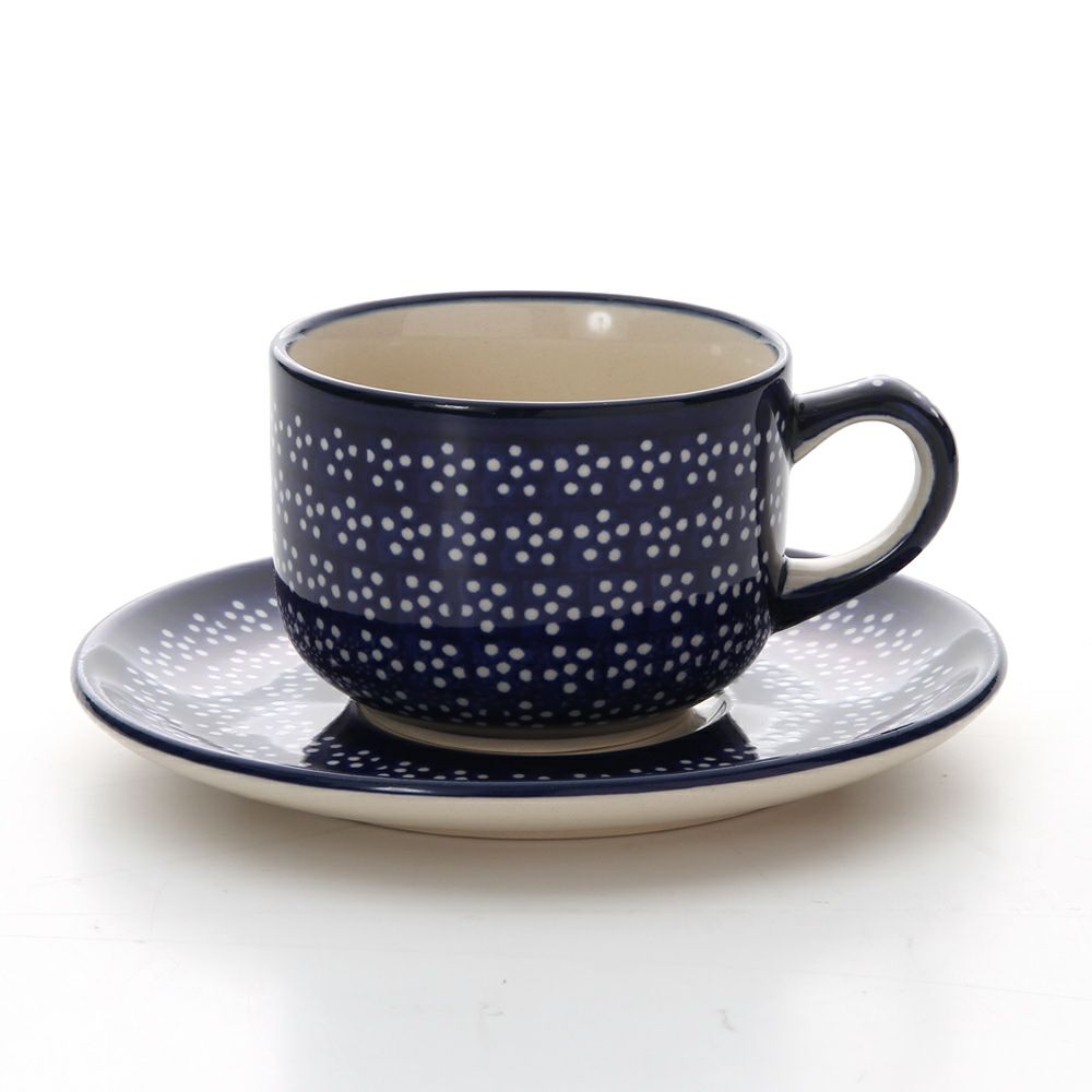 ポーリッシュポタリー（ポーランド陶器） ボレスワヴィエツ ティーカップ＆ソーサー 210ml／16cm 886／883／226A