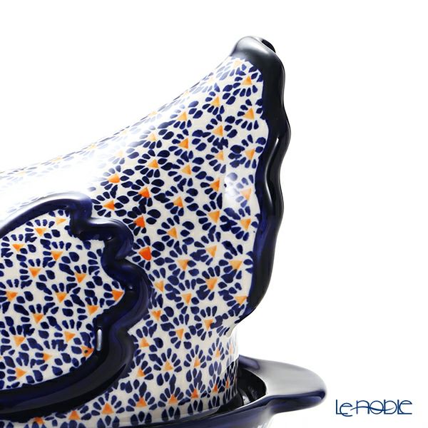 ポーリッシュポタリー（ポーランド陶器） ボレスワヴィエツ 蓋付きディッシュ（ニワトリ） 32.5cm 1773／1788／A-1155A