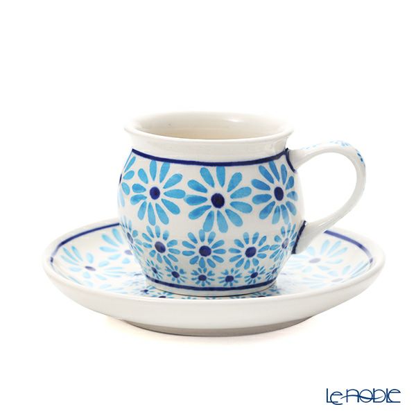 ポーリッシュポタリー（ポーランド陶器） ボレスワヴィエツ コーヒーカップ＆ソーサー 160ml／14.2cm 913／710／966