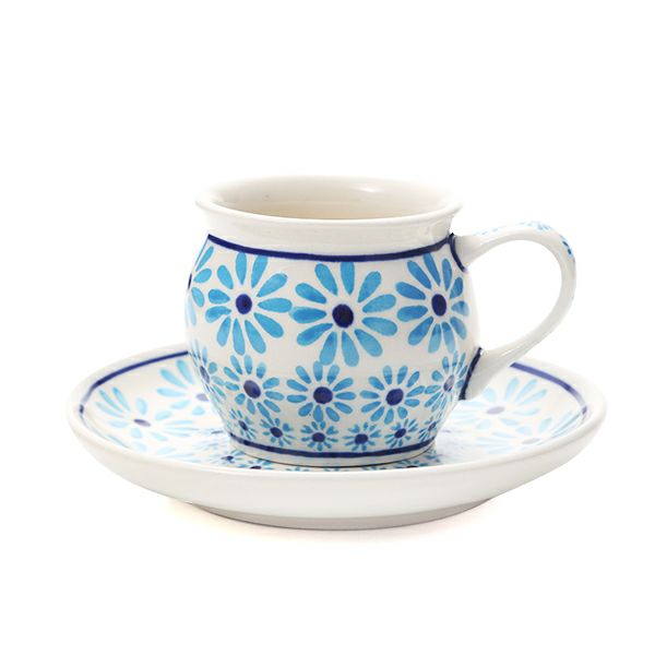ポーリッシュポタリー（ポーランド陶器） ボレスワヴィエツ コーヒーカップ＆ソーサー 160ml／14.2cm 913／710／966