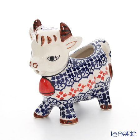 ポーリッシュポタリー（ポーランド陶器） ボレスワヴィエツ クリーマー（ウシ） 75ml 1885／1046