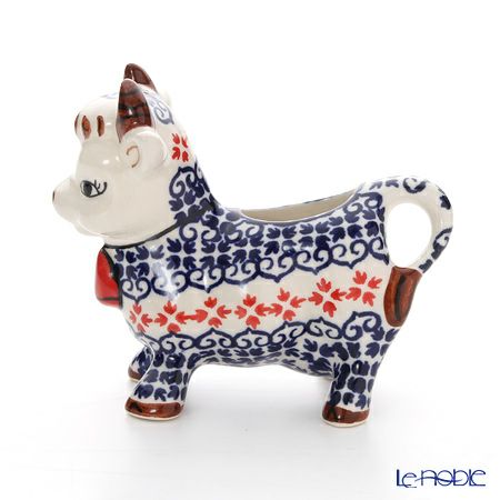 ポーリッシュポタリー（ポーランド陶器） ボレスワヴィエツ クリーマー（ウシ） 75ml 1885／1046