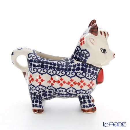 ポーリッシュポタリー（ポーランド陶器） ボレスワヴィエツ クリーマー（ウシ） 75ml 1885／1046