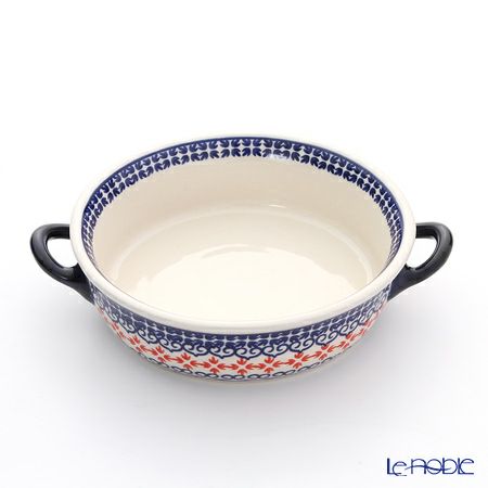 ポーリッシュポタリー（ポーランド陶器） ボレスワヴィエツ グラタン皿 18.8cm／H4.6cm 1454／1046