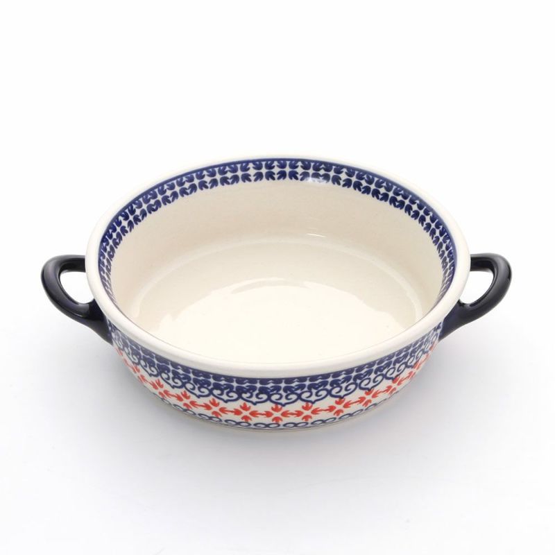 ポーリッシュポタリー（ポーランド陶器） ボレスワヴィエツ グラタン皿 18.8cm／H4.6cm 1454／1046