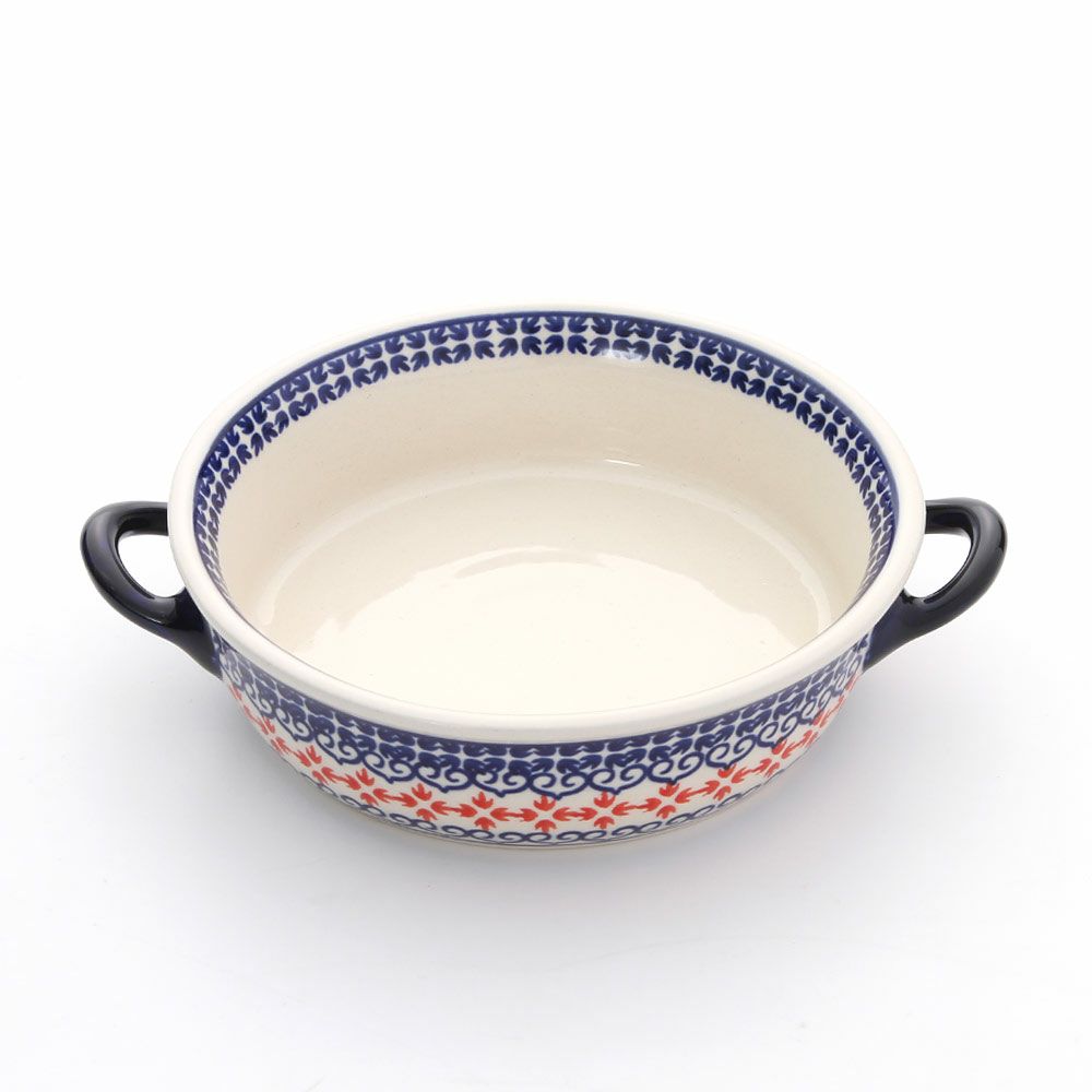 ポーリッシュポタリー（ポーランド陶器） ボレスワヴィエツ グラタン皿 18.8cm／H4.6cm 1454／1046