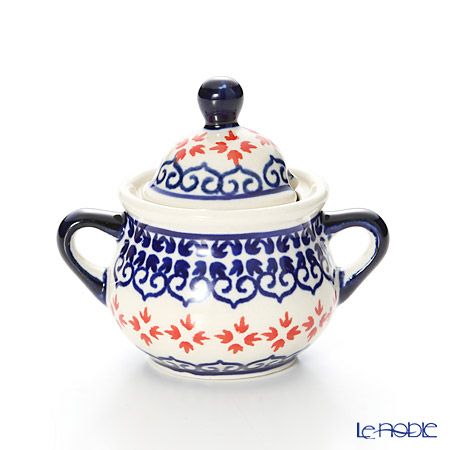 ポーリッシュポタリー（ポーランド陶器） ボレスワヴィエツ シュガーボウル 50ml／7.7cm 1115／1046