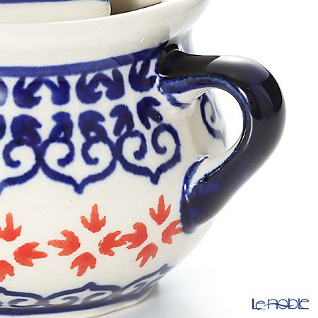 ポーリッシュポタリー（ポーランド陶器） ボレスワヴィエツ シュガーボウル 50ml／7.7cm 1115／1046