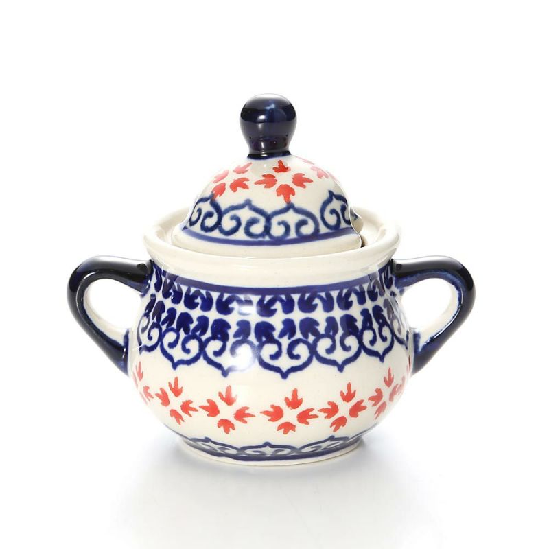 ポーリッシュポタリー（ポーランド陶器） ボレスワヴィエツ シュガーボウル 50ml／7.7cm 1115／1046