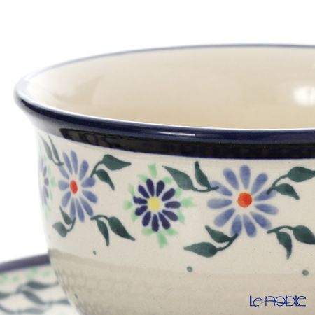 ポーリッシュポタリー（ポーランド陶器） ボレスワヴィエツ ティーカップ＆ソーサー 220ml／16cm 775／836／A-1163A