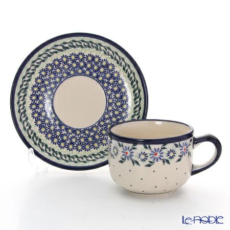 ポーリッシュポタリー（ポーランド陶器） ボレスワヴィエツ ティーカップ＆ソーサー 210ml／16cm 886／883／A-1163A