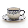 ポーリッシュポタリー（ポーランド陶器） ボレスワヴィエツ ティーカップ＆ソーサー 210ml／16cm 886／883／A-1163A
