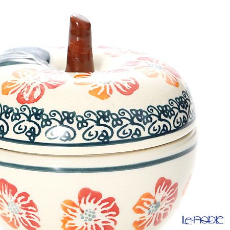 ポーリッシュポタリー（ポーランド陶器） ボレスワヴィエツ キャニスター（リンゴ） 9.2cm／100ml 1899／955