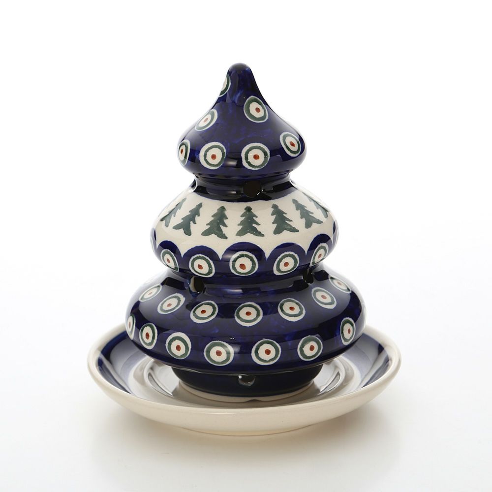 ポーリッシュポタリー（ポーランド陶器） ボレスワヴィエツ クリスマスツリー 14.6cm XMAS／クリスマス（もみの木）1285／200