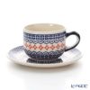 ポーリッシュポタリー（ポーランド陶器） ボレスワヴィエツ ティーカップ＆ソーサー 210ml／16cm 886／883／1046